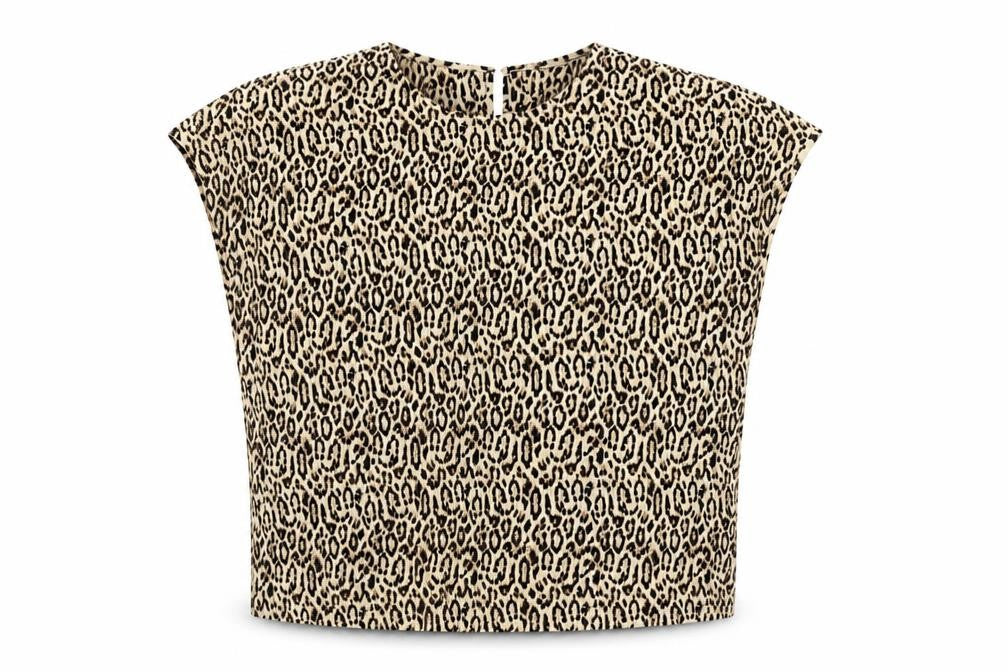 Marks and Spencer Women's Beige Animal Print T-Shirt, Size 20