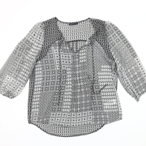 Marks and Spencer Women's Black Blouse Size 12