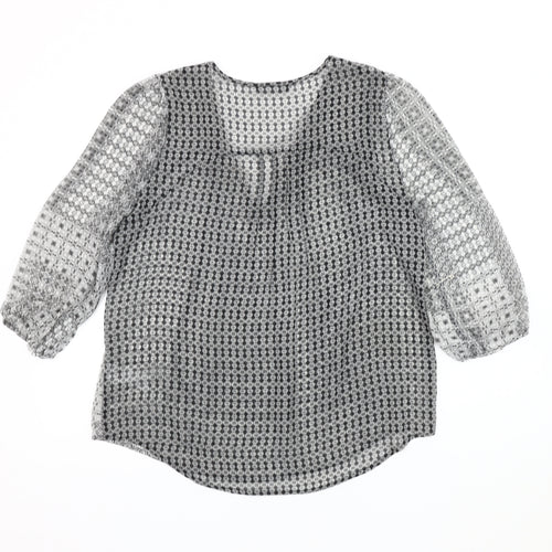 Marks and Spencer Women's Black Blouse Size 12