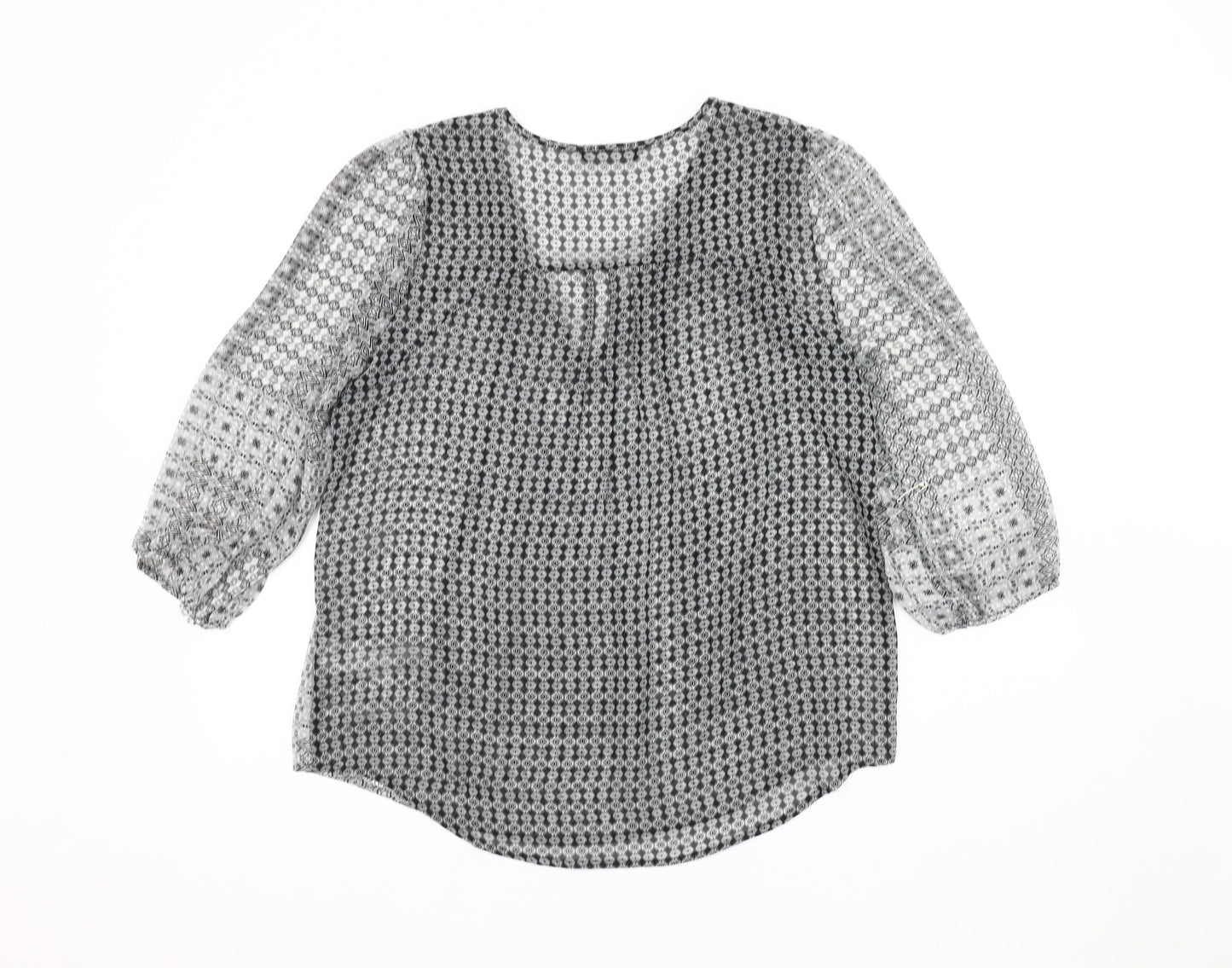 Marks and Spencer Women's Black Blouse Size 12