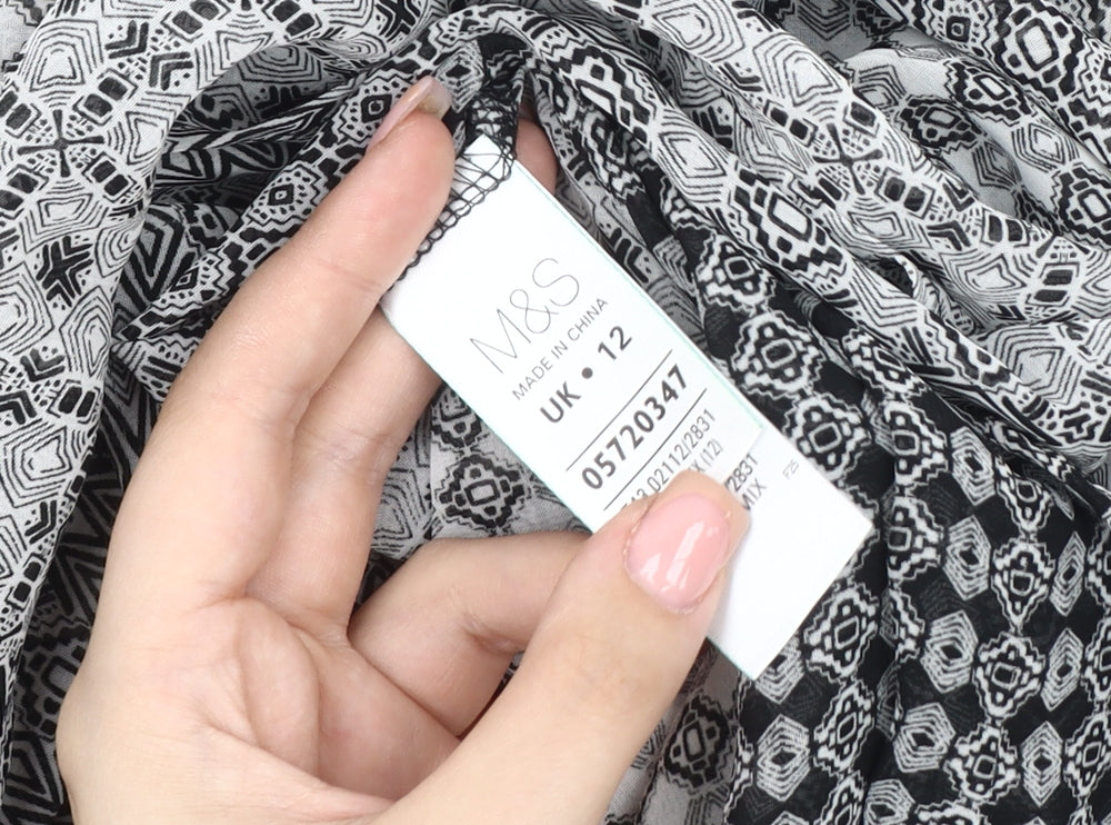 Marks and Spencer Women's Black Blouse Size 12