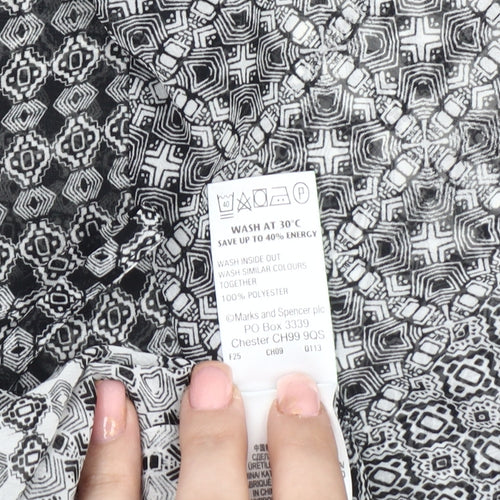 Marks and Spencer Women's Black Blouse Size 12