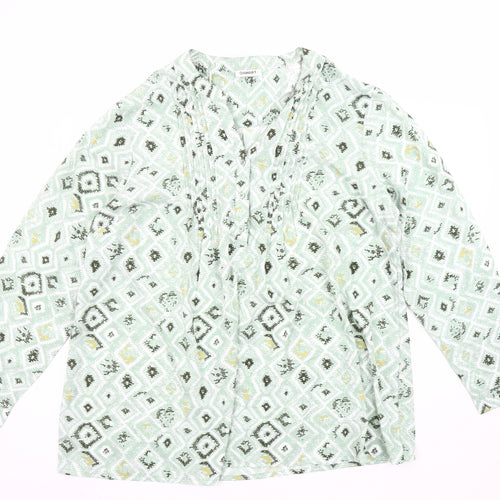 Damart Women's Geometric Print Blouse Size 22