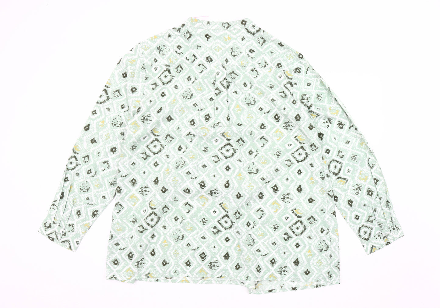 Damart Women's Geometric Print Blouse Size 22