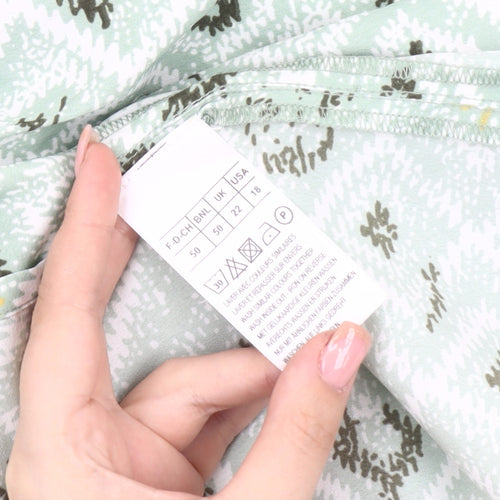 Damart Women's Geometric Print Blouse Size 22