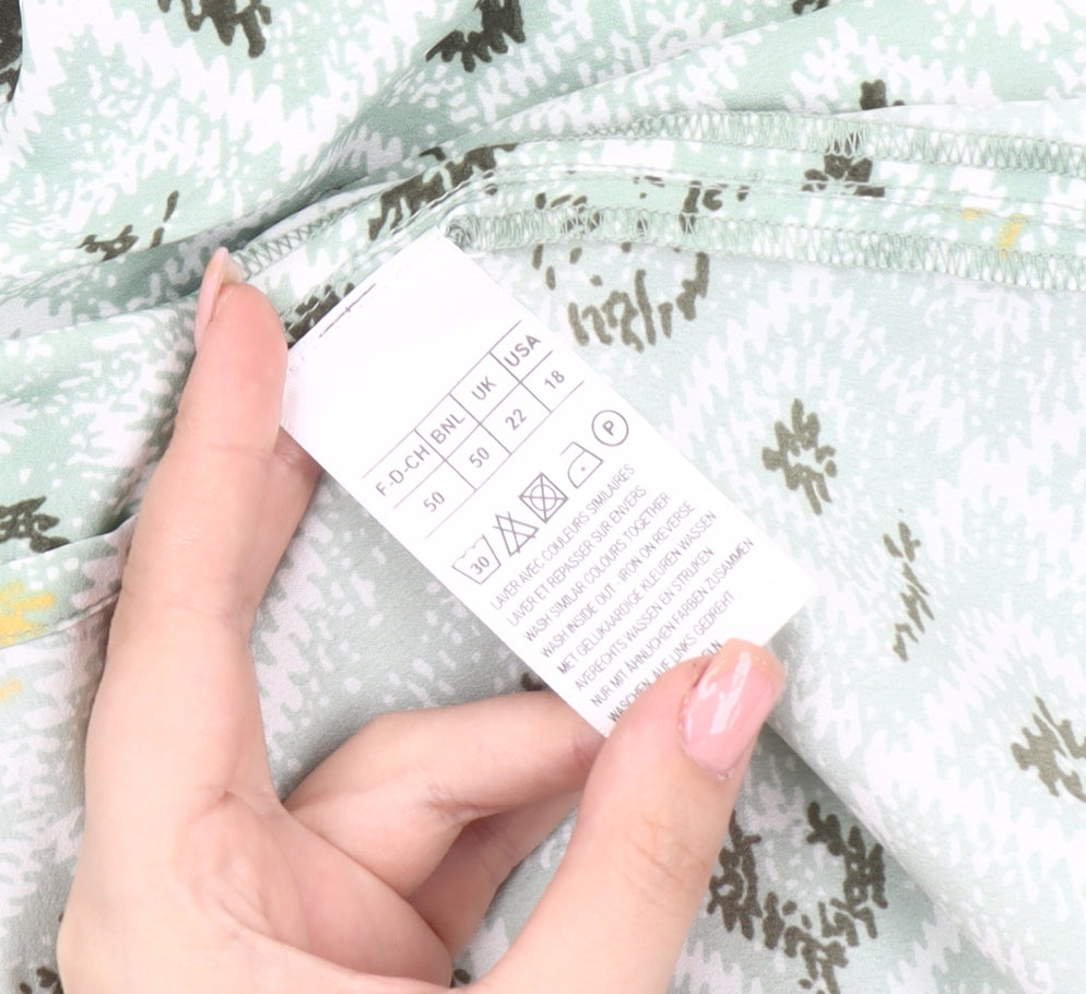 Damart Women's Geometric Print Blouse Size 22