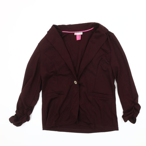 Street One Women's Blazer, Burgundy, Size 10