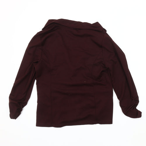 Street One Women's Blazer, Burgundy, Size 10