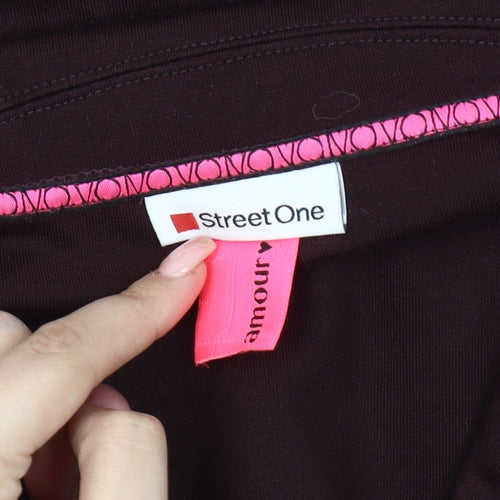 Street One Women's Blazer, Burgundy, Size 10