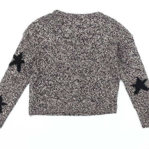 Miss Selfridge Women's Multicoloured Star Pullover Jumper Size 8