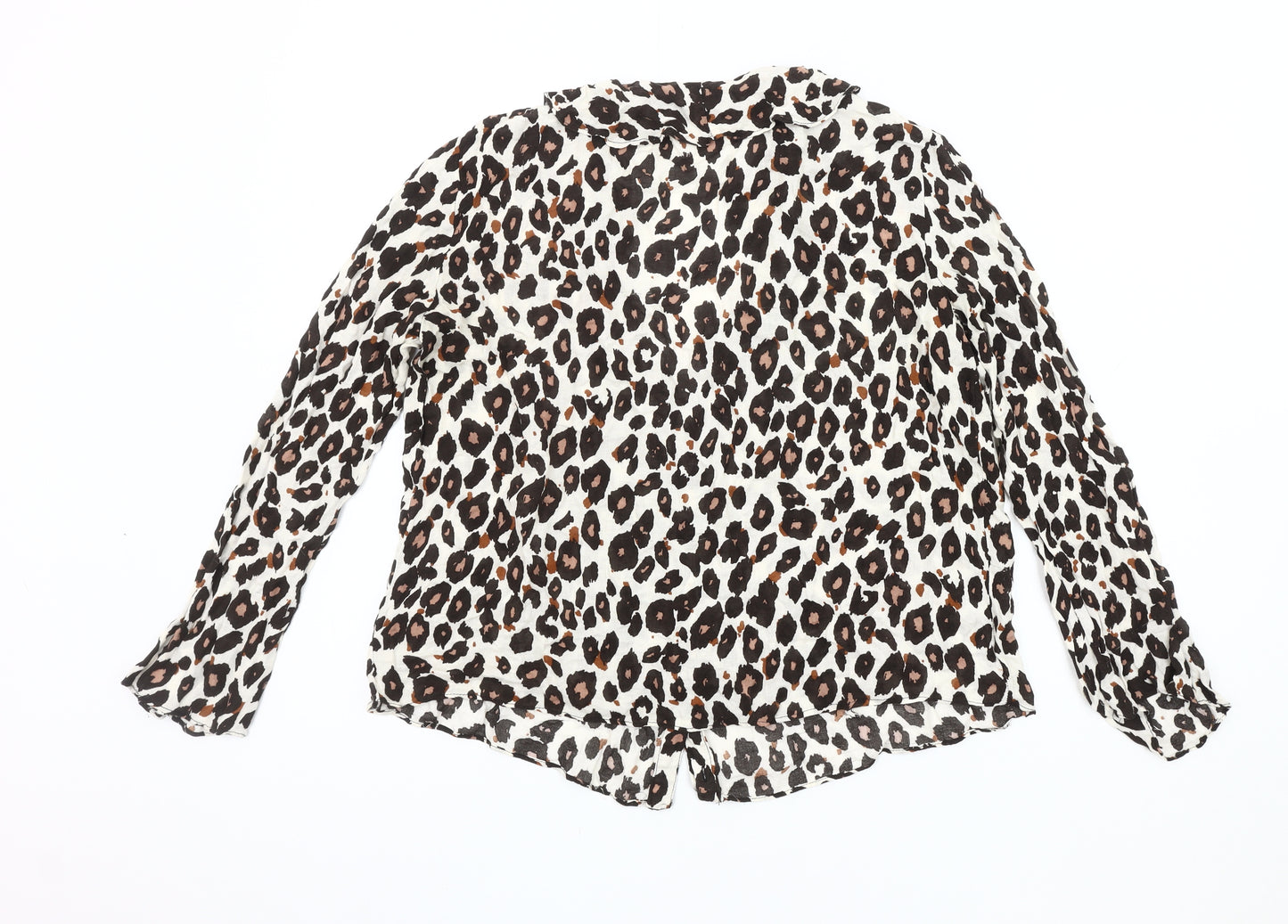 Zara Basic Women's Multicoloured Animal Print Blouse M