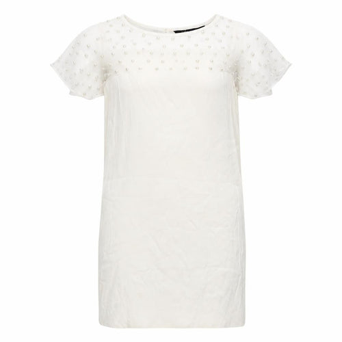 Zara Woman Ivory Shift Dress Women M Size 12