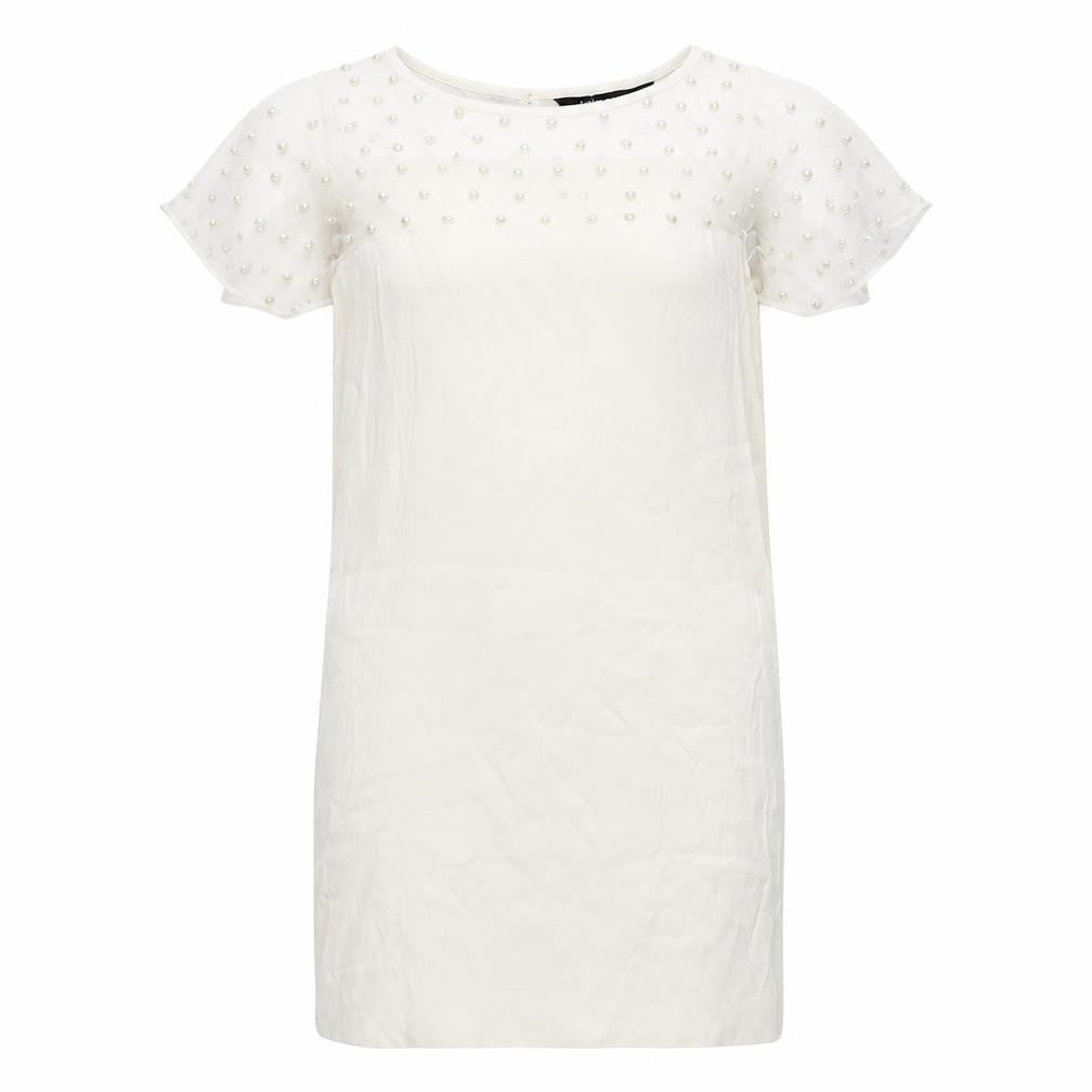 Zara Woman Ivory Shift Dress Women M Size 12
