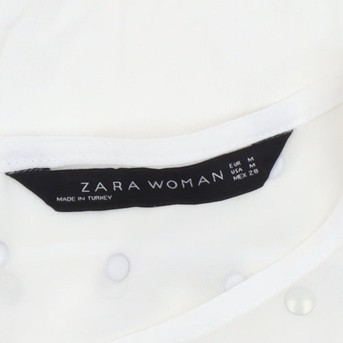 Zara Woman Ivory Shift Dress Women M Size 12