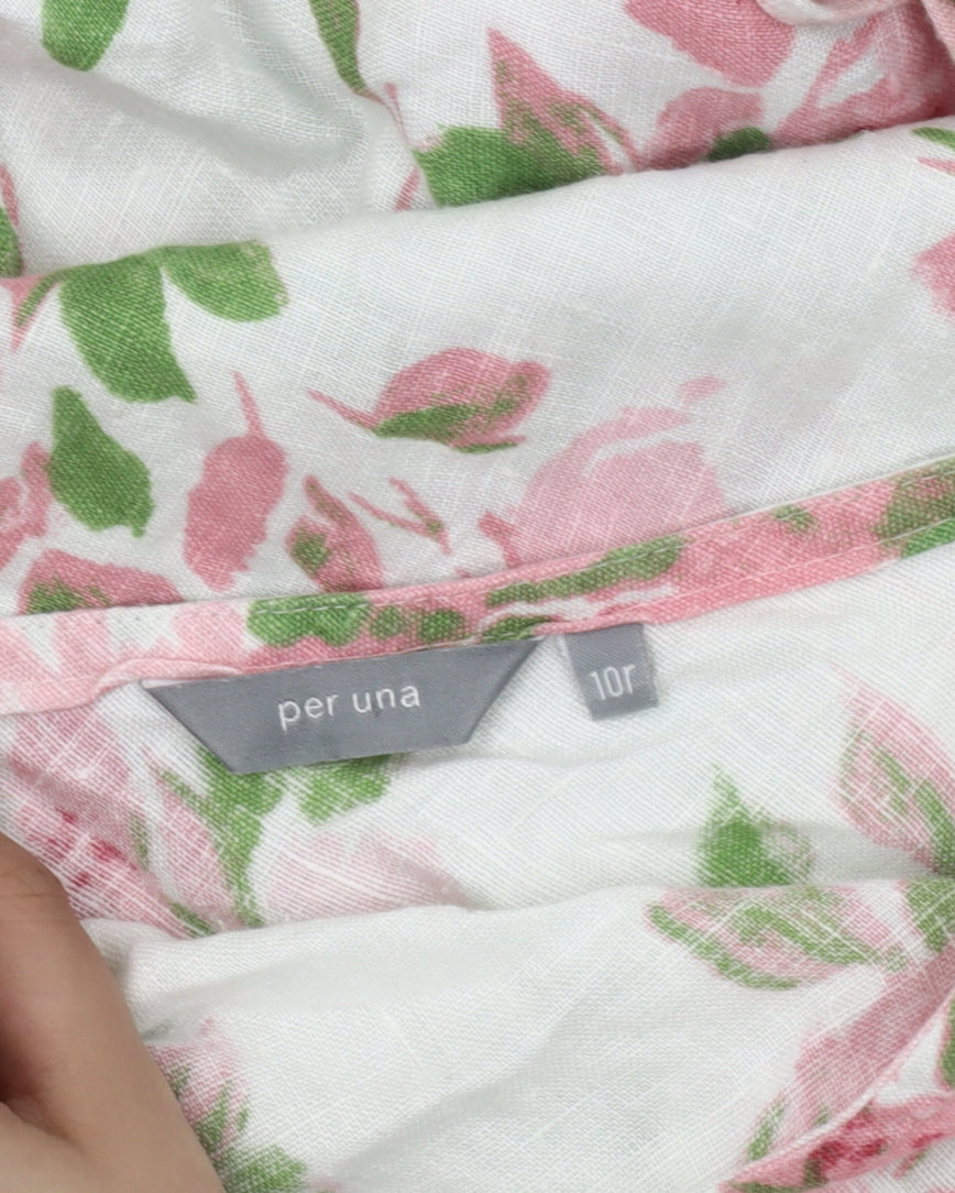 Per Una Women's Floral Slip Dress - Multicoloured, Size 10
