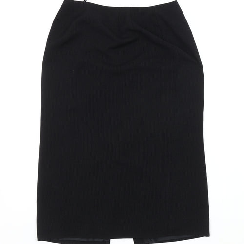 Next Women's Black Petite Pencil Skirt, Size 12, Lined