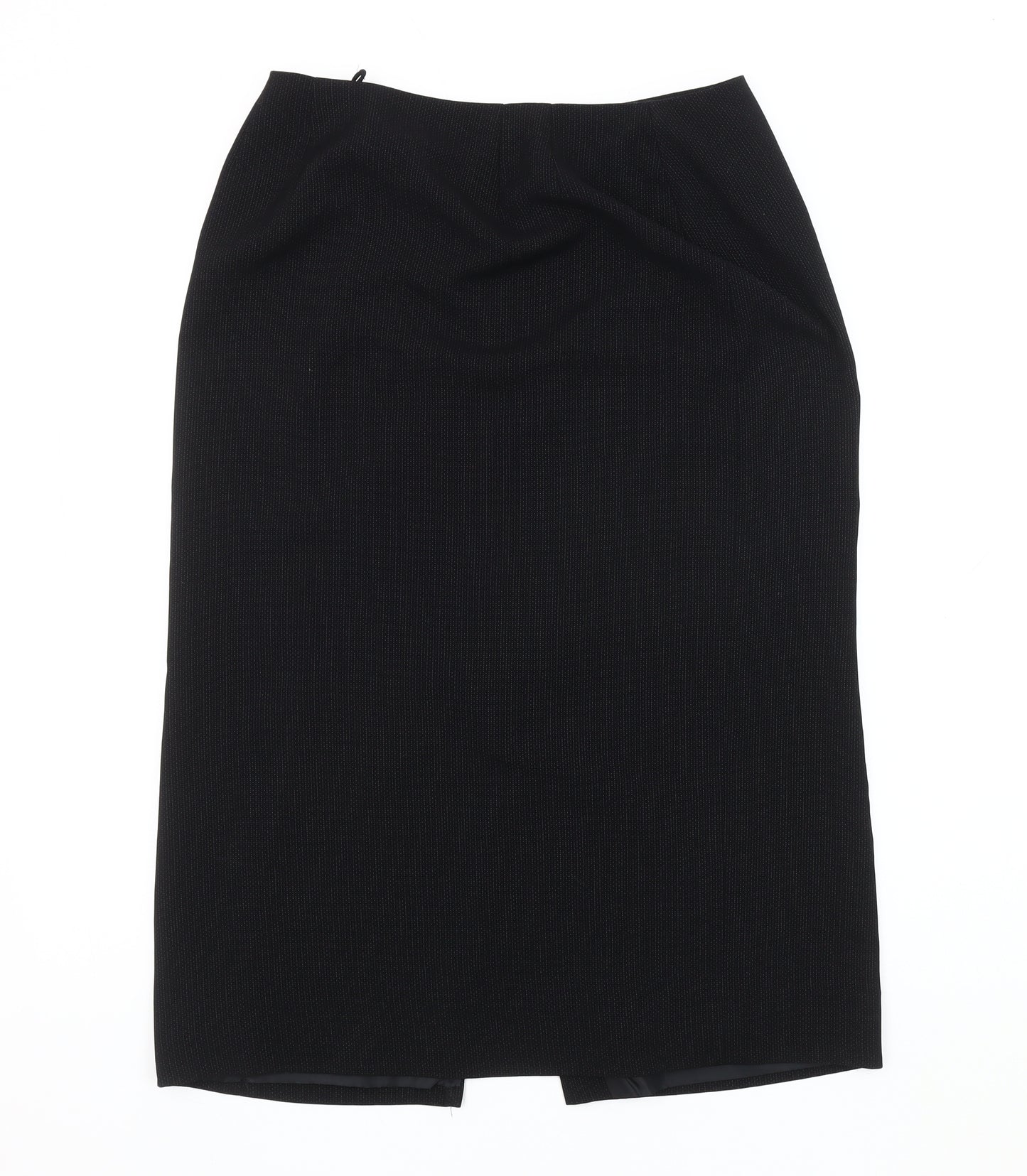 Next Women's Black Petite Pencil Skirt, Size 12, Lined