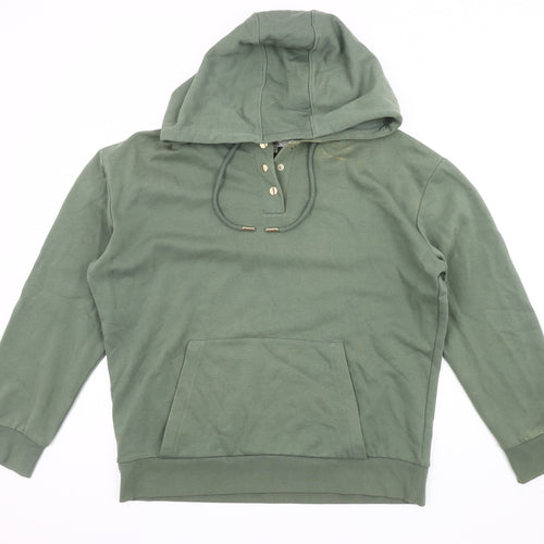 Next Green Henley Hoodie Unisex Adults Size 18