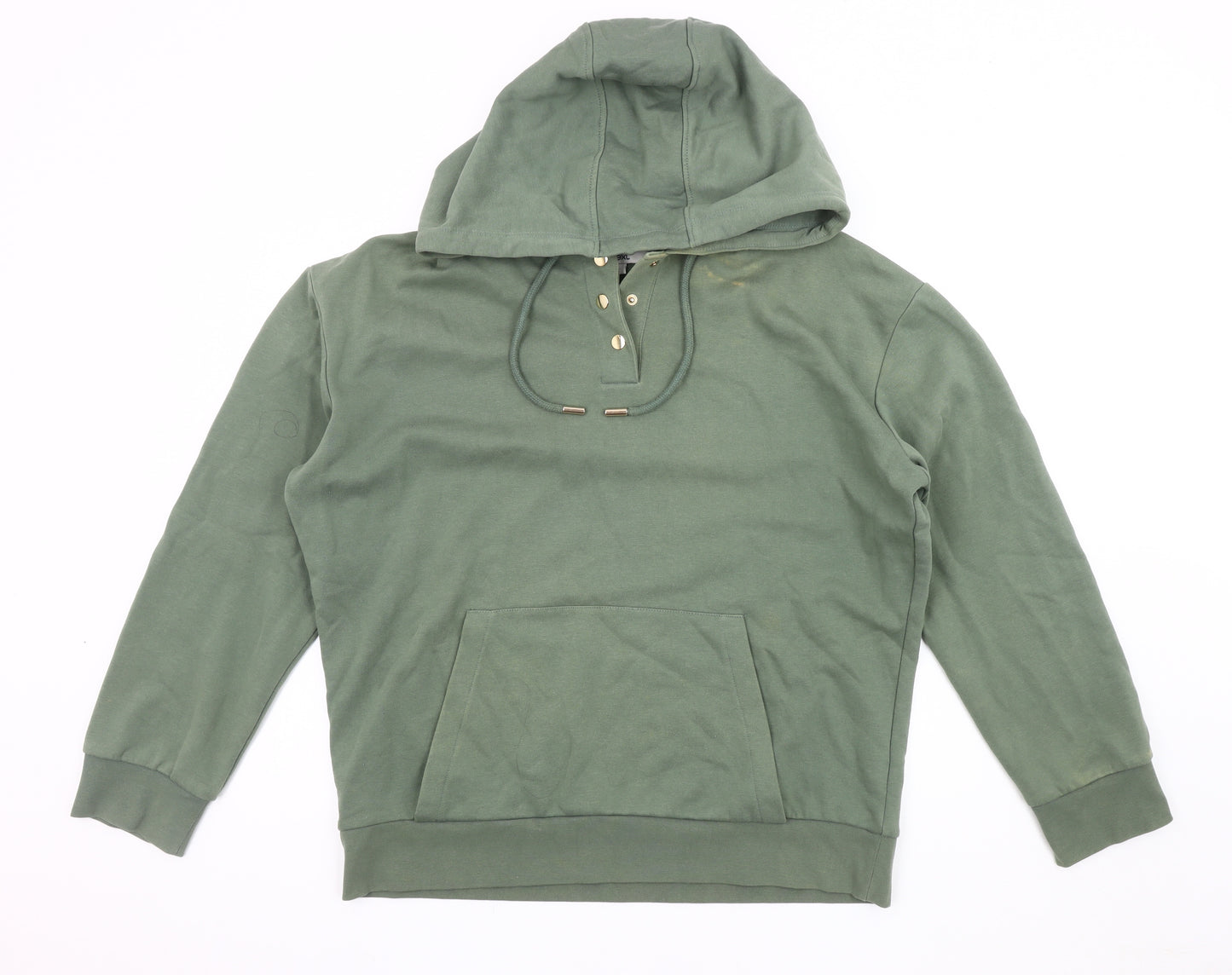 Next Green Henley Hoodie Unisex Adults Size 18