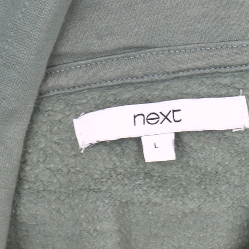 Next Green Henley Hoodie Unisex Adults Size 18