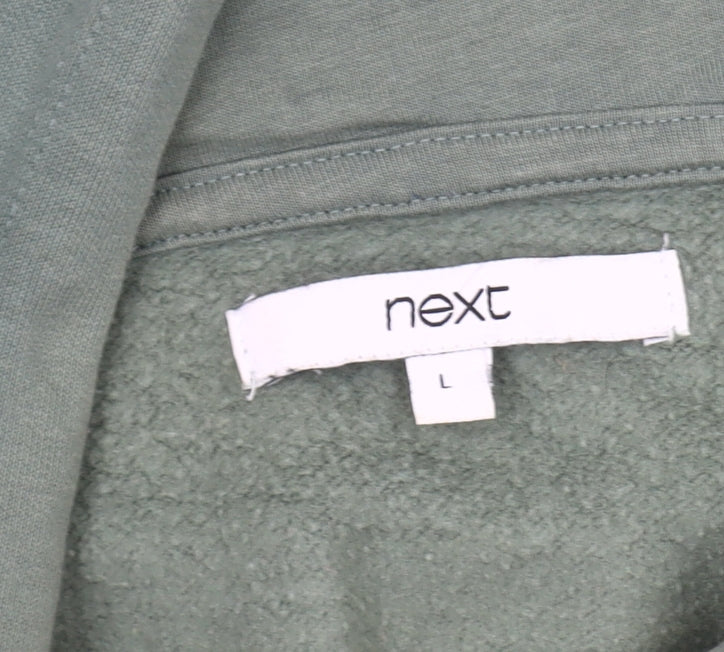 Next Green Henley Hoodie Unisex Adults Size 18