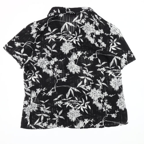 Bonmarché Women's Black Floral Blouse Size 20