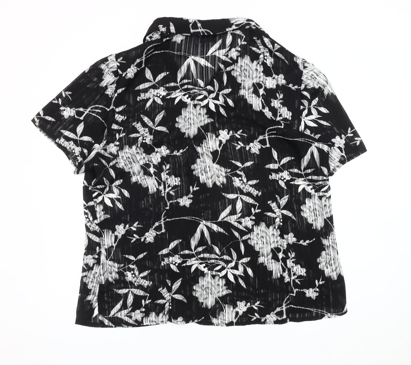 Bonmarché Women's Black Floral Blouse Size 20