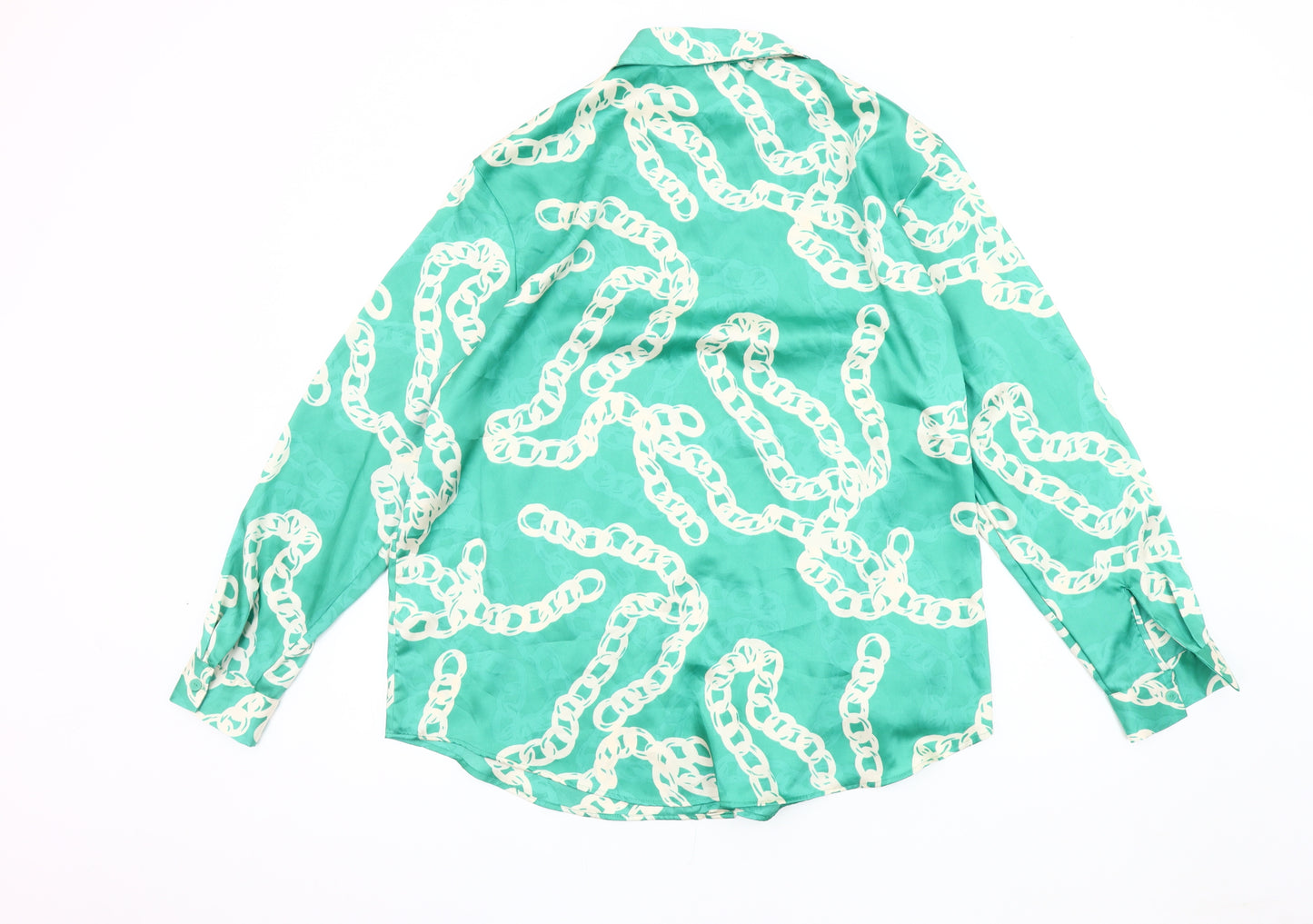 Et Vous Women's Green Button-Up Shirt Size 14