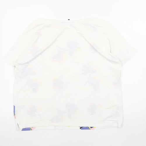 Marks and Spencer Floral T-Shirt, Women, Size 14, Jersey