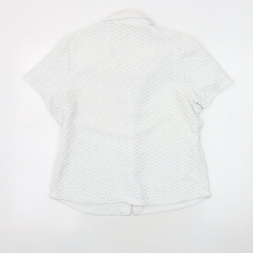 Marks and Spencer Women White Button-Up Top