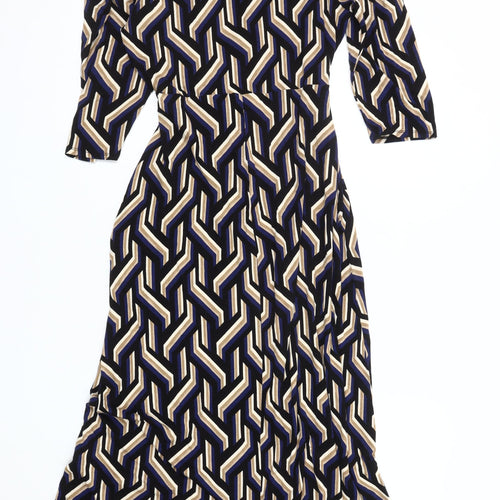 New Look Women's Multicoloured Shirt Style Dress Size 10