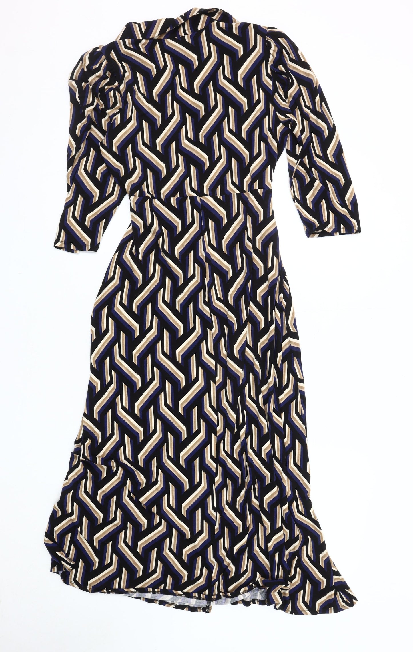 New Look Women's Multicoloured Shirt Style Dress Size 10