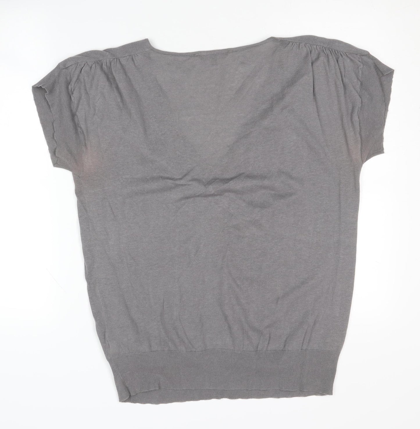 Jasper Conran Women's Grey Pullover Jumper, Size 14, Sequin Accent