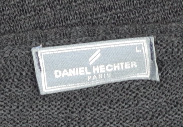 Daniel Hechter Women's Black V-Neck Pullover Jumper - L