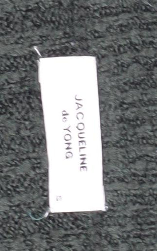 Jacqueline de Yong Women's Green V-Neck Pullover Jumper