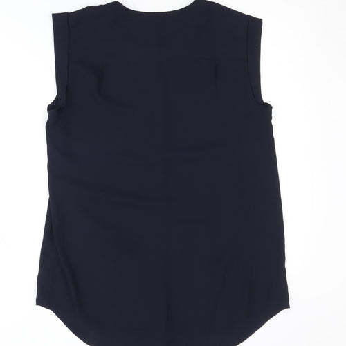 J.Crew Women's Blue Sleeveless Tall Blouse