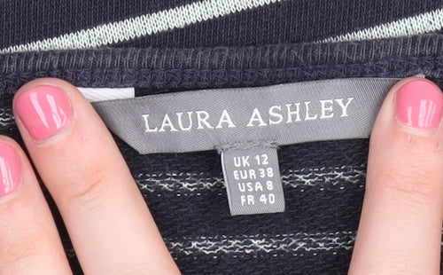 Laura Ashley Women's Striped Pullover Jumper Size 12