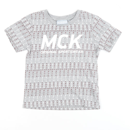 McKenzie Boys Grey Logo T-Shirt Size 4-5 Years