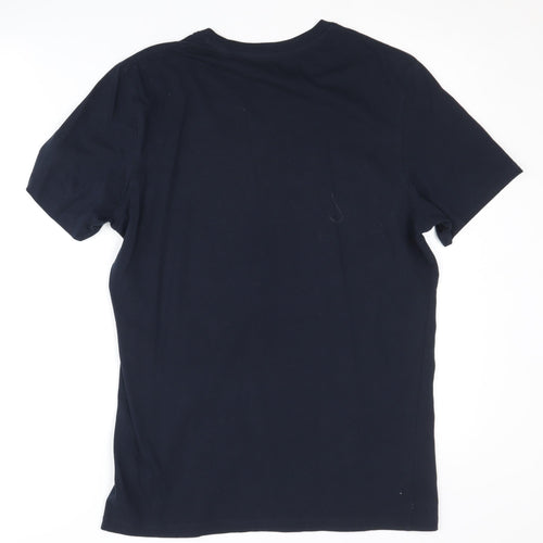 Jack & Jones Men's Blue Graphic Print T-Shirt Medium