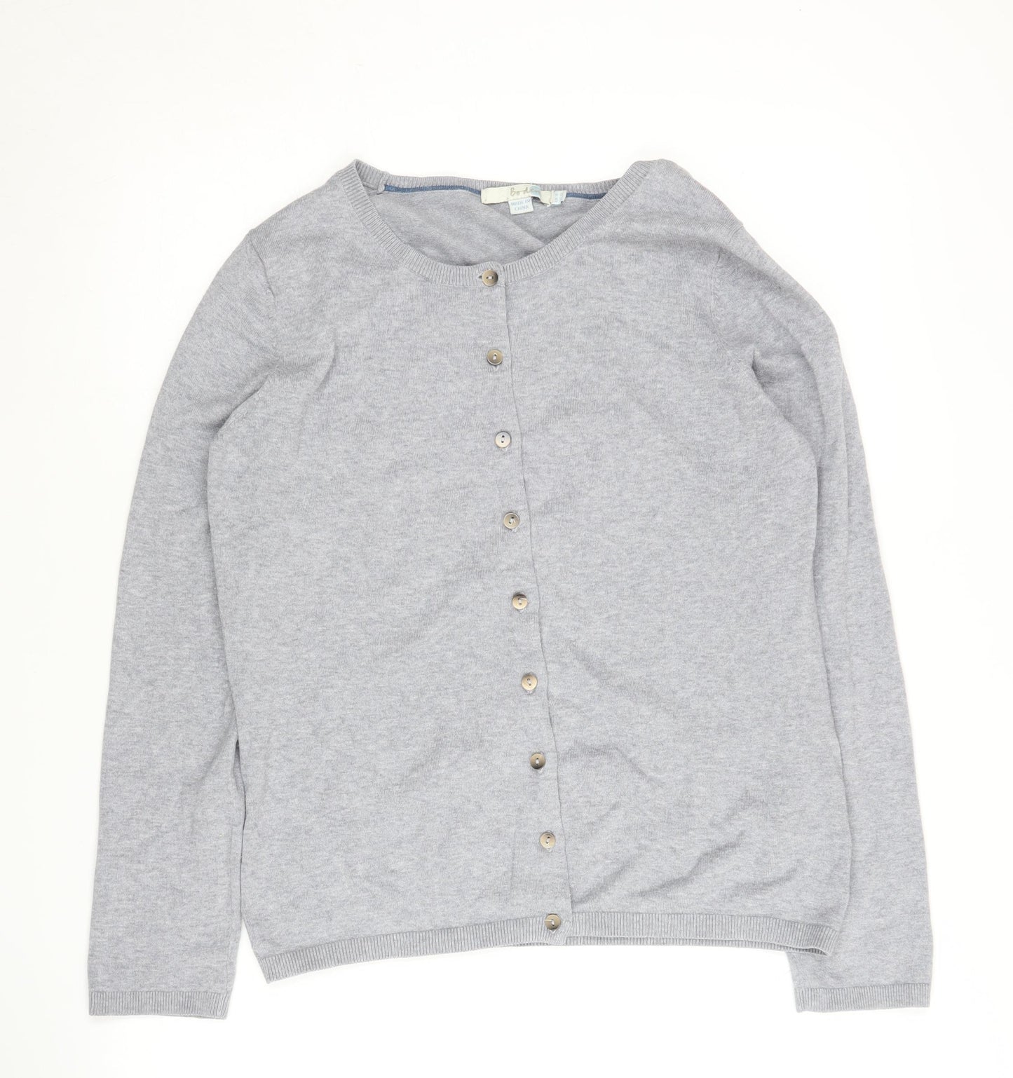 Boden Women's Grey Cardigan Size 14 Lightweight Casual