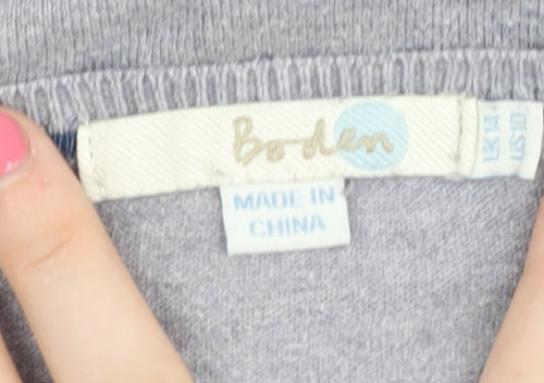 Boden Women's Grey Cardigan Size 14 Lightweight Casual