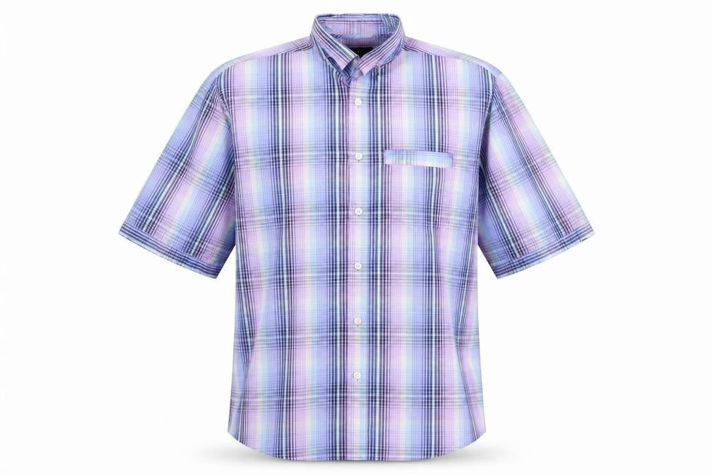 Front view of Thomas Nash Men’s Multicoloured Check Shirt M Casual