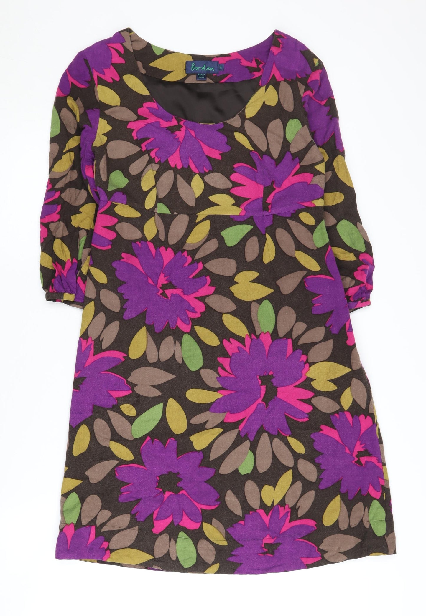 Boden Women's Multicoloured Floral Dress M