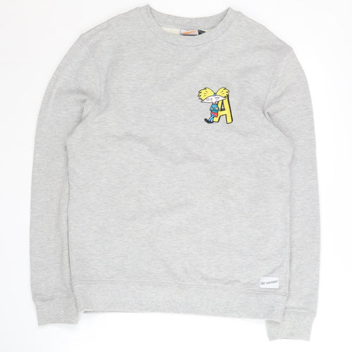 Topman Men's Grey Hey Arnold Sweatshirt Medium
