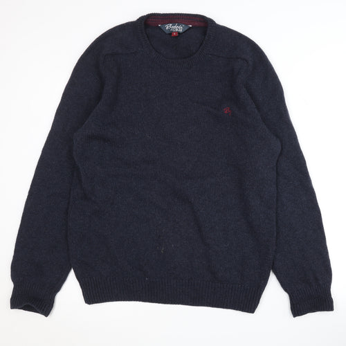 Rydale Men's Blue Lambswool Pullover Sweatshirt L