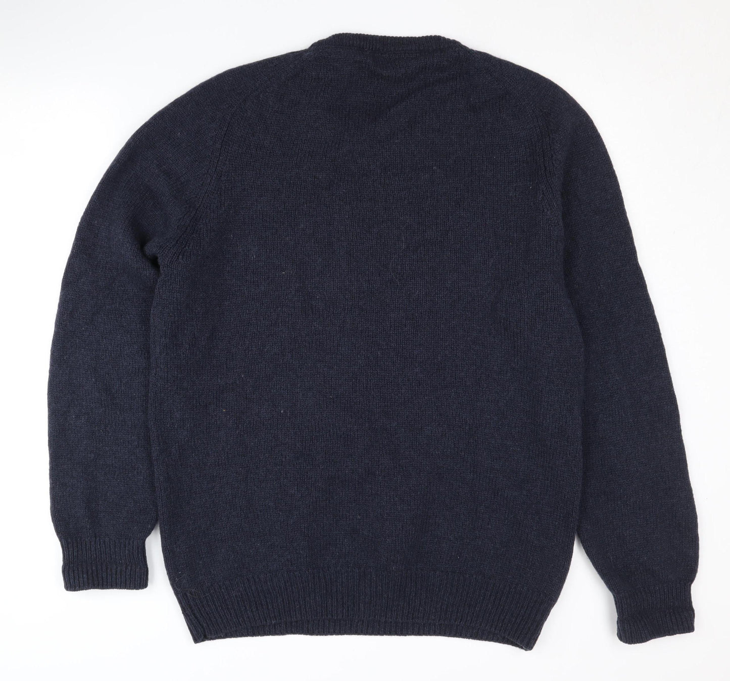 Rydale Men's Blue Lambswool Pullover Sweatshirt L