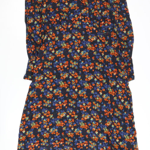 Oliver Bonas Women's Multicoloured Floral Midi Shirt Dress