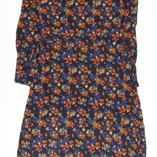 Oliver Bonas Women's Multicoloured Floral Midi Shirt Dress