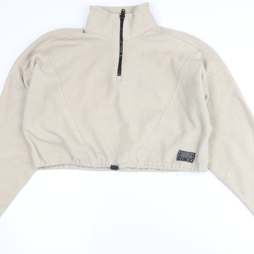 Urban Outfitters Women's Beige Fleece Pullover, Size M