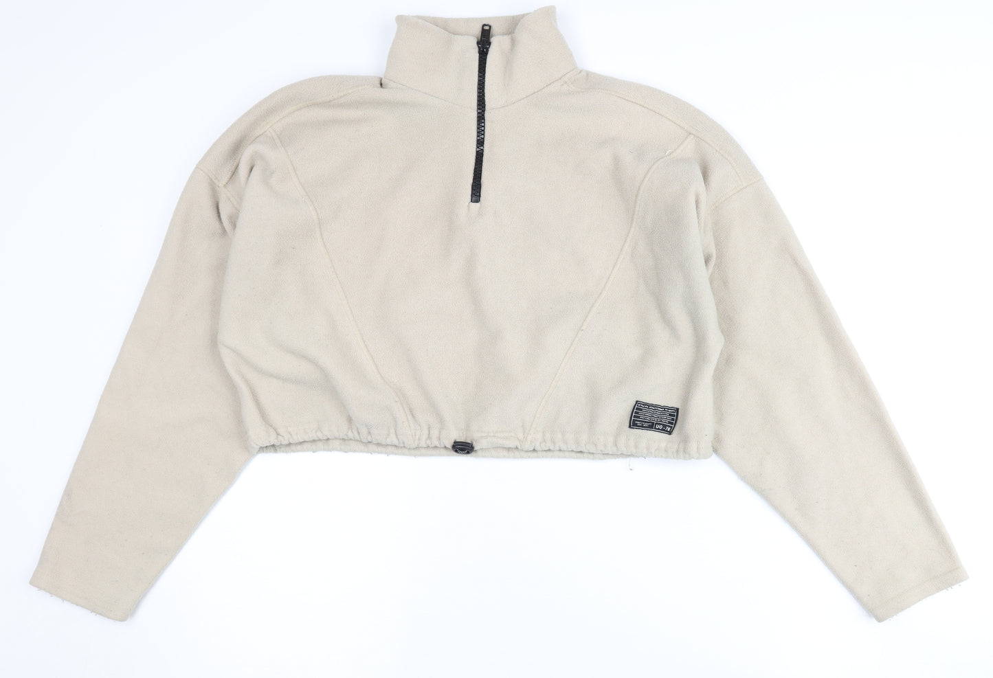 Urban Outfitters Women's Beige Fleece Pullover, Size M